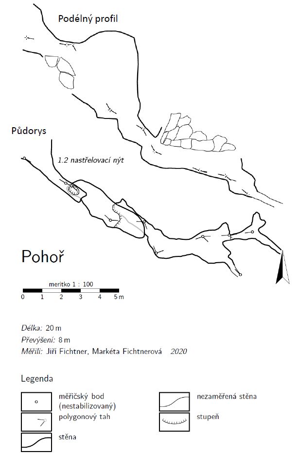 Mapa Pohoř