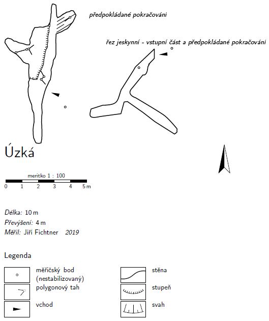 Mapa Úzká